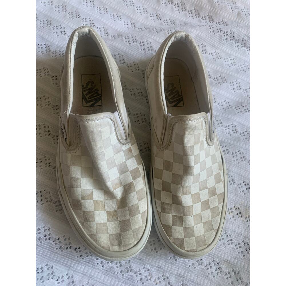 Vans Checkerboard Slip On Shoes Mens 7 Womens 8.5 Skate Casual